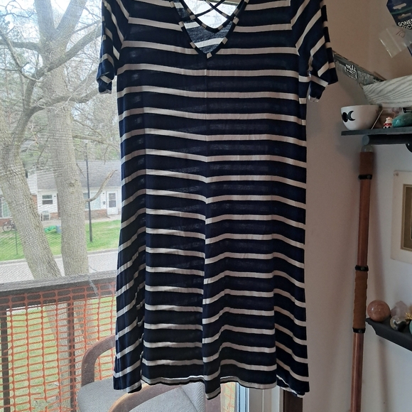 Lane Bryant, Navy and White, 14-16 dress - Picture 2 of 2